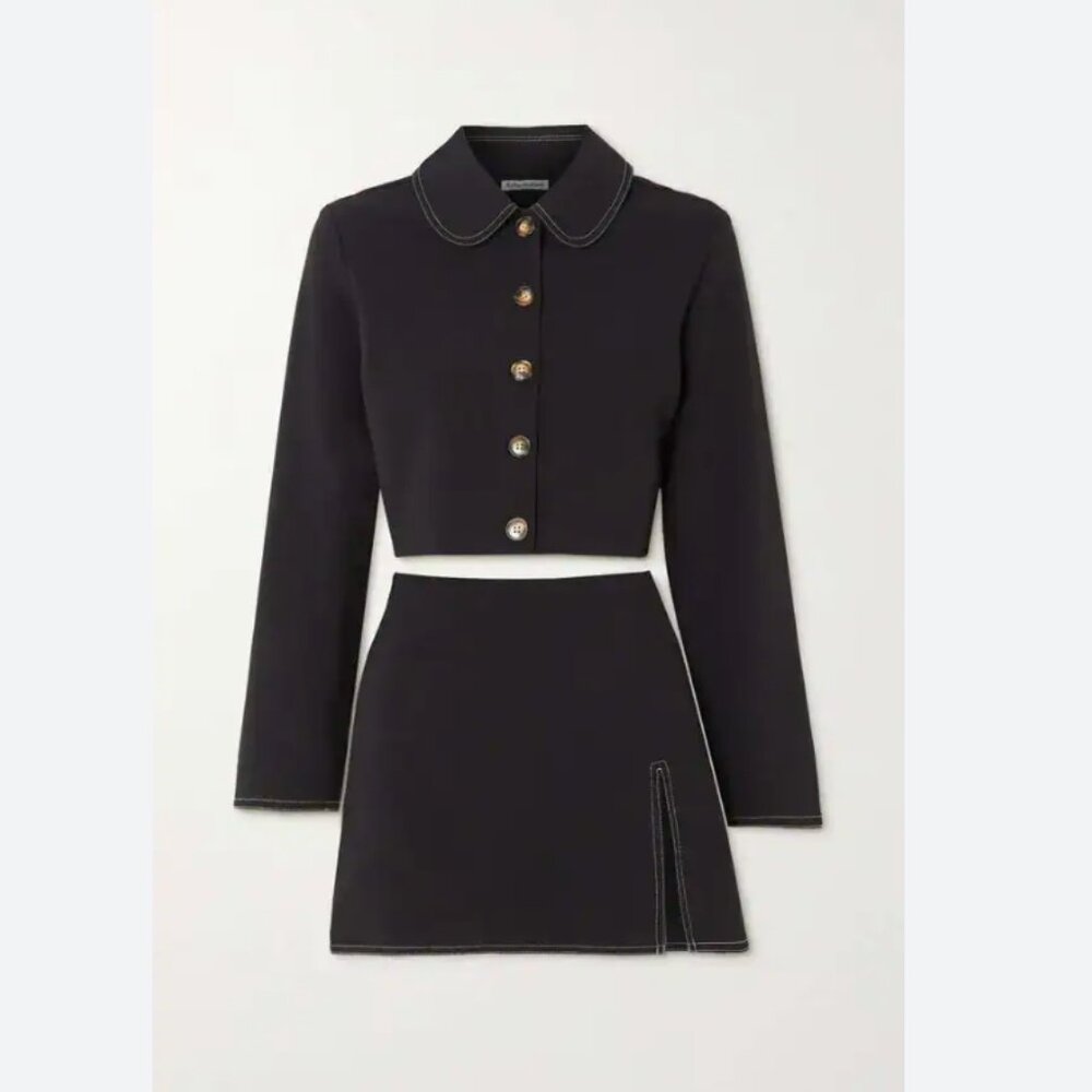NWT Reformation | Wayne Black Skirt Set